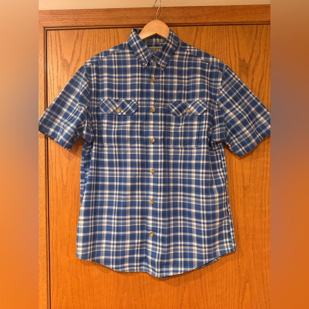 Duluth Trading Co Blue Plaid Men's Shirt